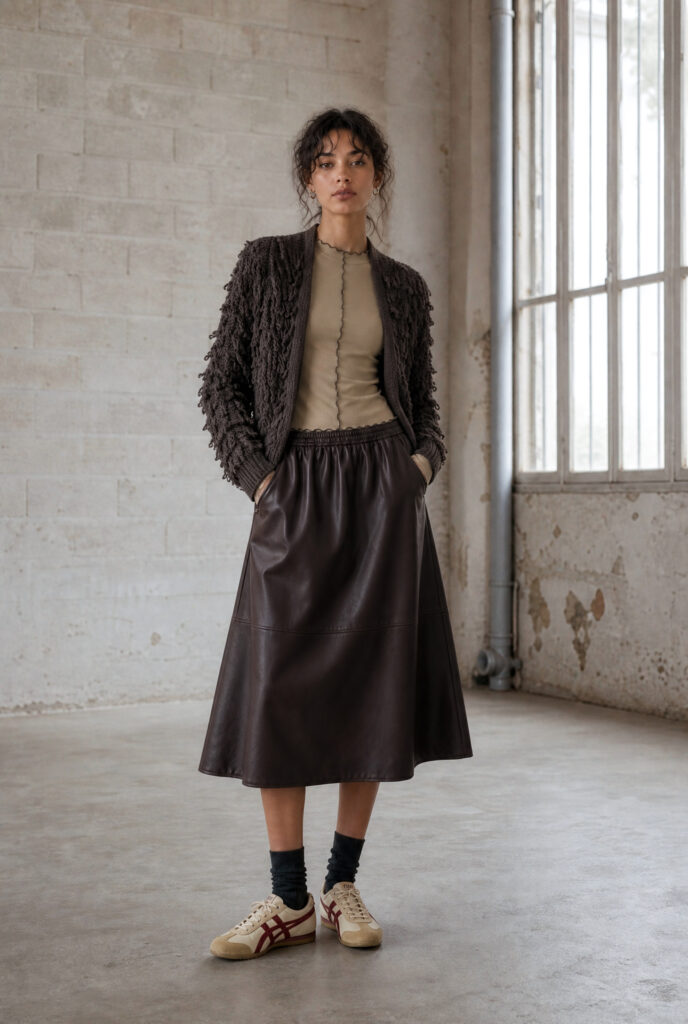 Elle skirt- Fancy cardigan